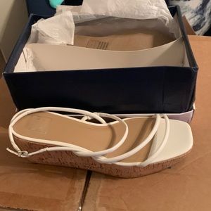 New never worn wedges with box